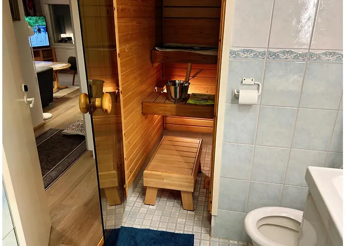 Viihtyisae Saunallinen Kaksio Laehellae Santa Claus Villagea Ja Napapiiriae Apartament Rovaniemi